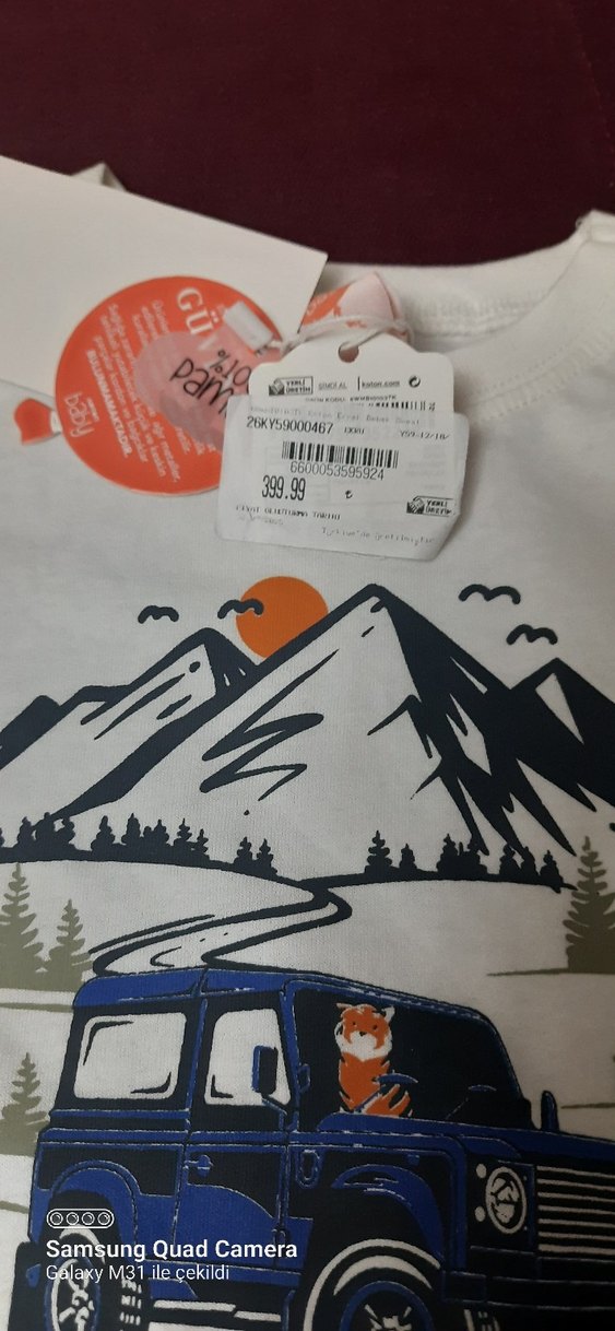 Beyaz Baskılı Erkek Çocuk Sweatshirt - Görsel 3