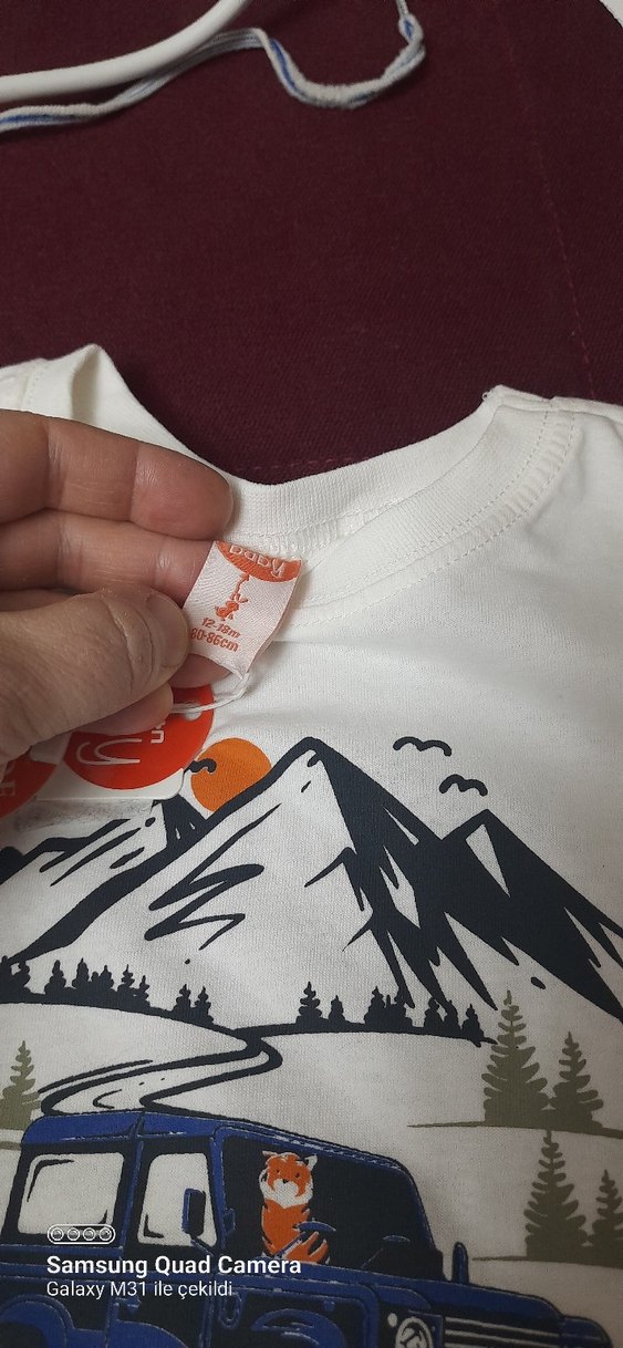 Beyaz Baskılı Erkek Çocuk Sweatshirt - Görsel 4