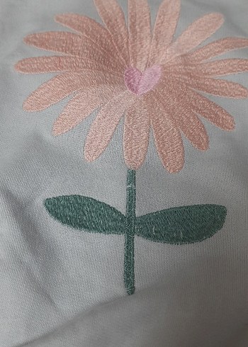 Uzun Kollu Çiçek Desenli Bebek Kız Takımı - Görsel 2