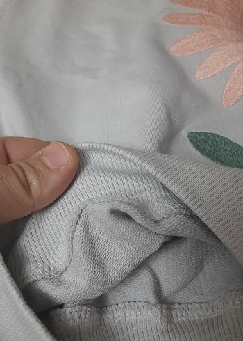 Uzun Kollu Çiçek Desenli Bebek Kız Takımı - Görsel 3