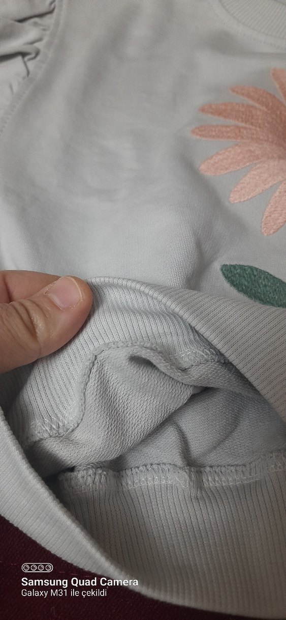 Uzun Kollu Çiçek Desenli Bebek Kız Takımı - Görsel 3