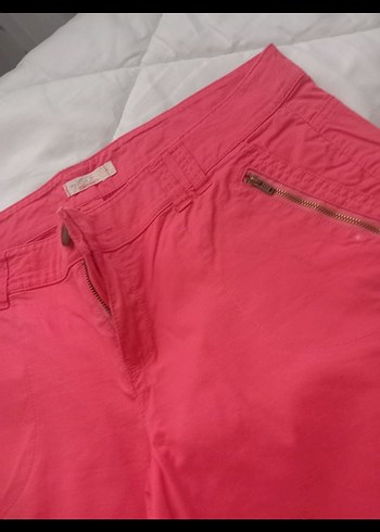 Kadın Pembe Mini Bermuda Şort - Görsel 3