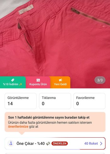 Kadın Pembe Mini Bermuda Şort - Görsel 2