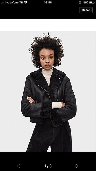 Bershka biker kürk ceket