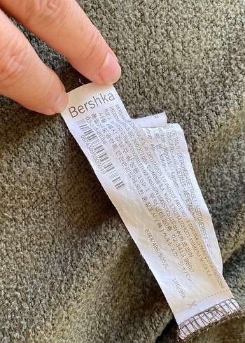 l Beden gri Renk BERSHKA Erkek Kapüşonlu Sweatshirt