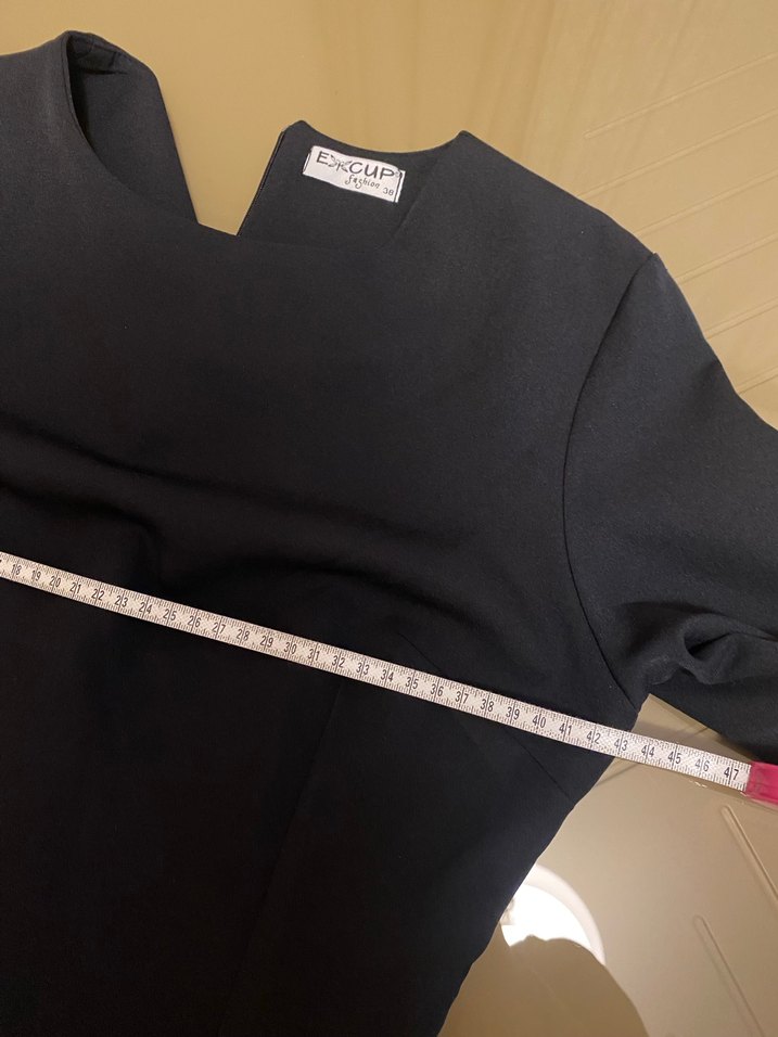 Siyah Midi Kadın Elbise - Görsel 5