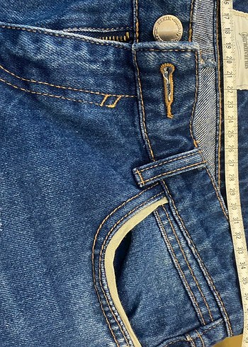 STRADİVARİUS Mini Denim Şort XS - Görsel 3