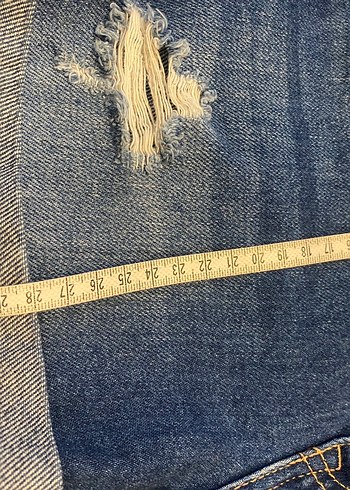 STRADİVARİUS Mini Denim Şort XS - Görsel 5