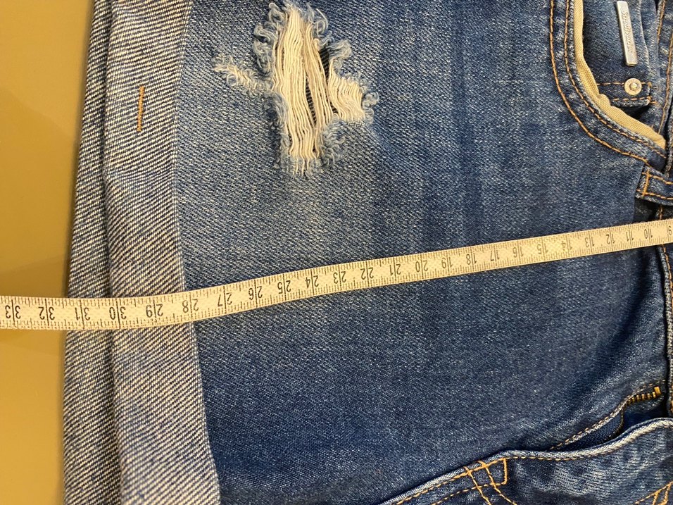 STRADİVARİUS Mini Denim Şort XS - Görsel 5