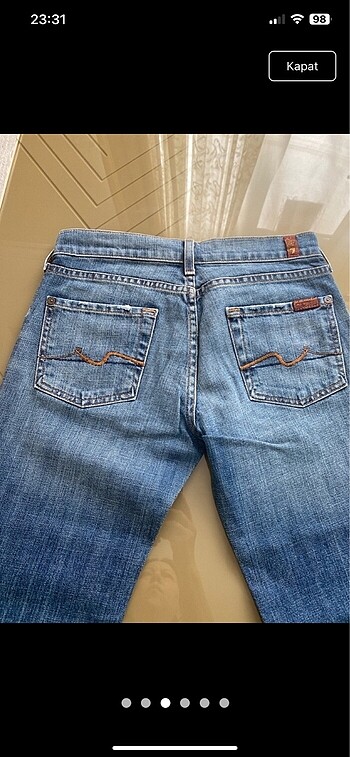 s Beden SEVEN FOR ALL MANKİND JEANS
