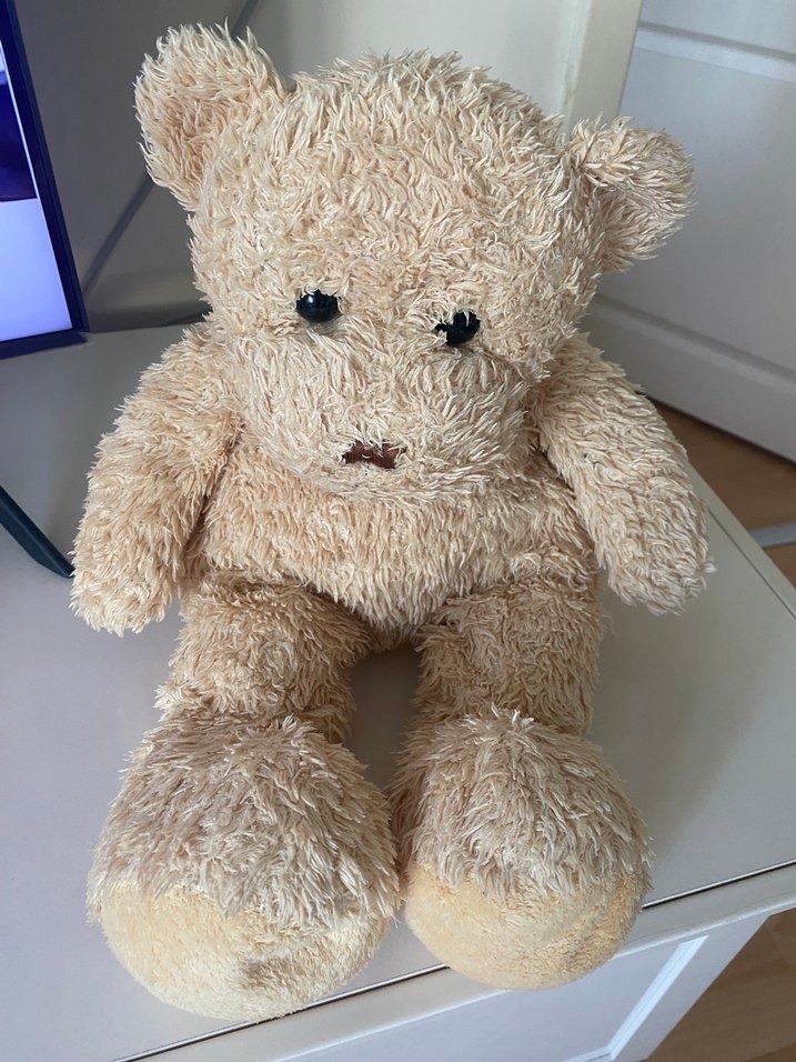 Bej Peluş Ayıcık Oyuncak - Görsel 2