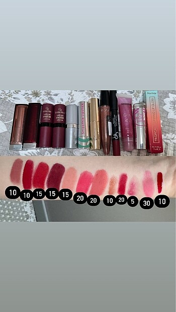 12 Adet Ruj (9 adet kaldı)