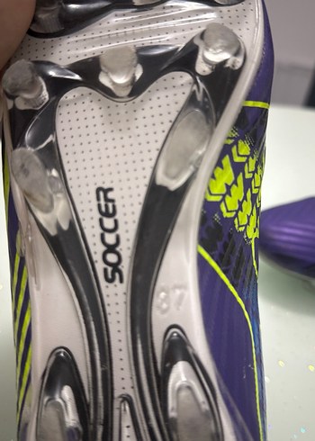 37 Beden Mor Erkek Futbol Ayakkabısı Velcro Bağcıklı