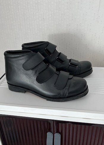 Erkek Siyah ortapedik ayakkabı - Görsel 2