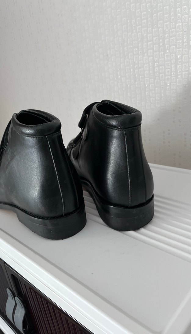 Erkek Siyah ortapedik ayakkabı - Görsel 3