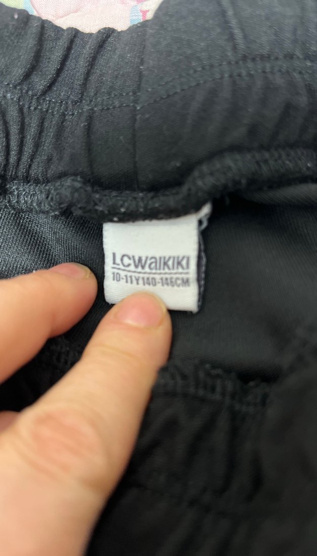 Mor Şeritli Rahat Kadın Kumaş Pantolon - Görsel 2