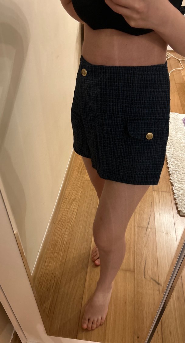 Kareli Lacivert Mutfak Önlüğü - Görsel 3