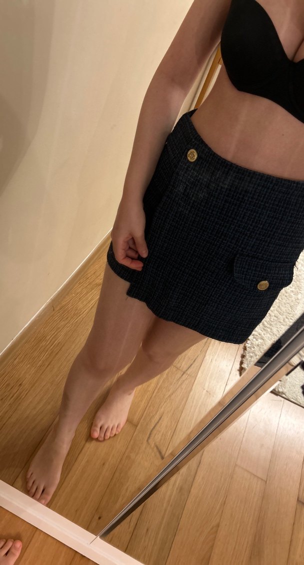 Kareli Lacivert Mutfak Önlüğü - Görsel 2