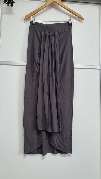 Home Store penye önden pileli etek boy 95 cm