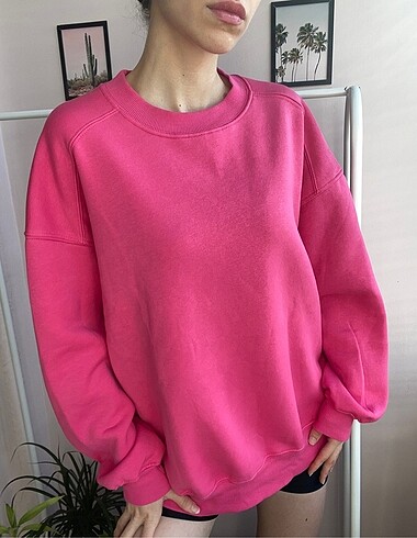 Basic Oversize Pink Sweat