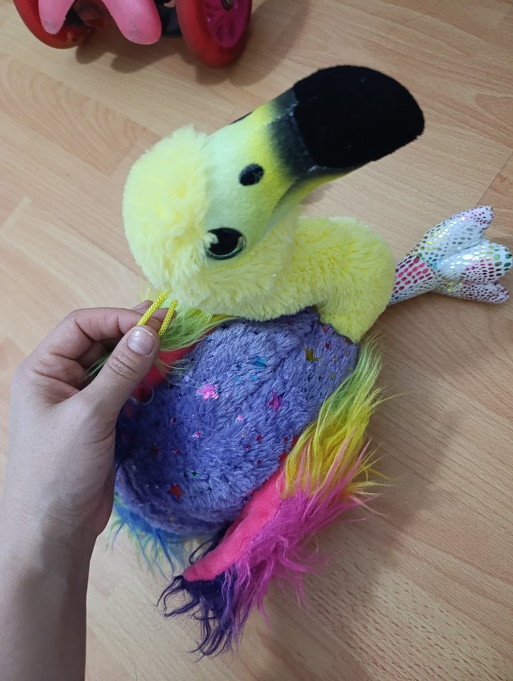 Renkli Peluş Oyuncak Devekuşu - Görsel 4