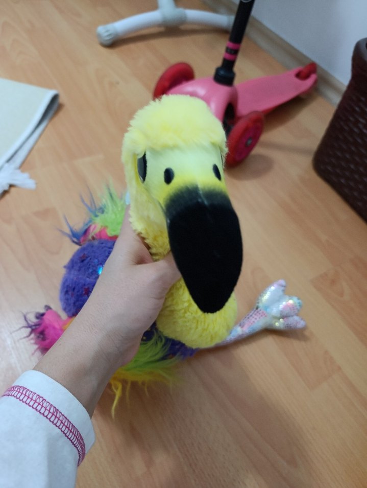 Renkli Peluş Oyuncak Devekuşu - Görsel 3