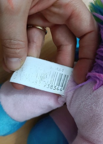 Pastel Renkli Peluş Unicorn Oyuncak - Görsel 2