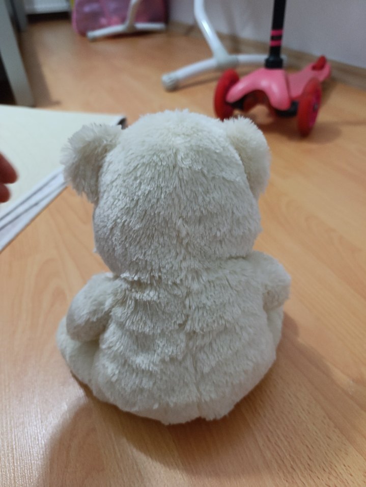 Beyaz Peluş Ayıcık Oyuncak - Görsel 2