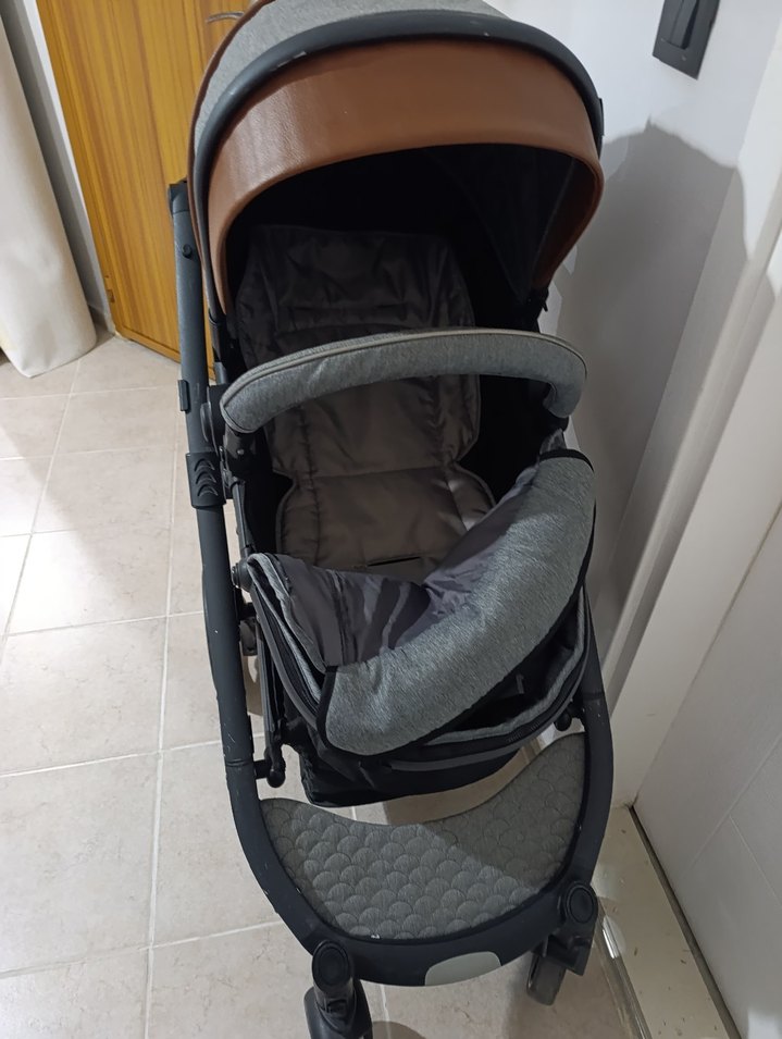 Kraft Bebek Arabası Gri ve Kahverengi - Görsel 5