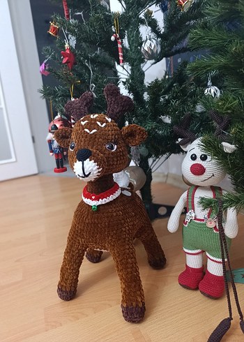 Kahverengi Yumuşak Oyuncak Geyik - Görsel 4