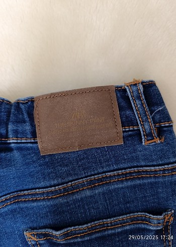 18-24 Ay Beden kız Çocuk zara skinny Düğmeli Pantolon