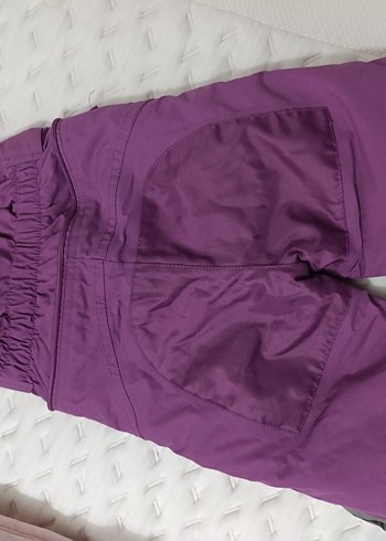 Kız Çocuk Mor Askılı Tulum - Görsel 5