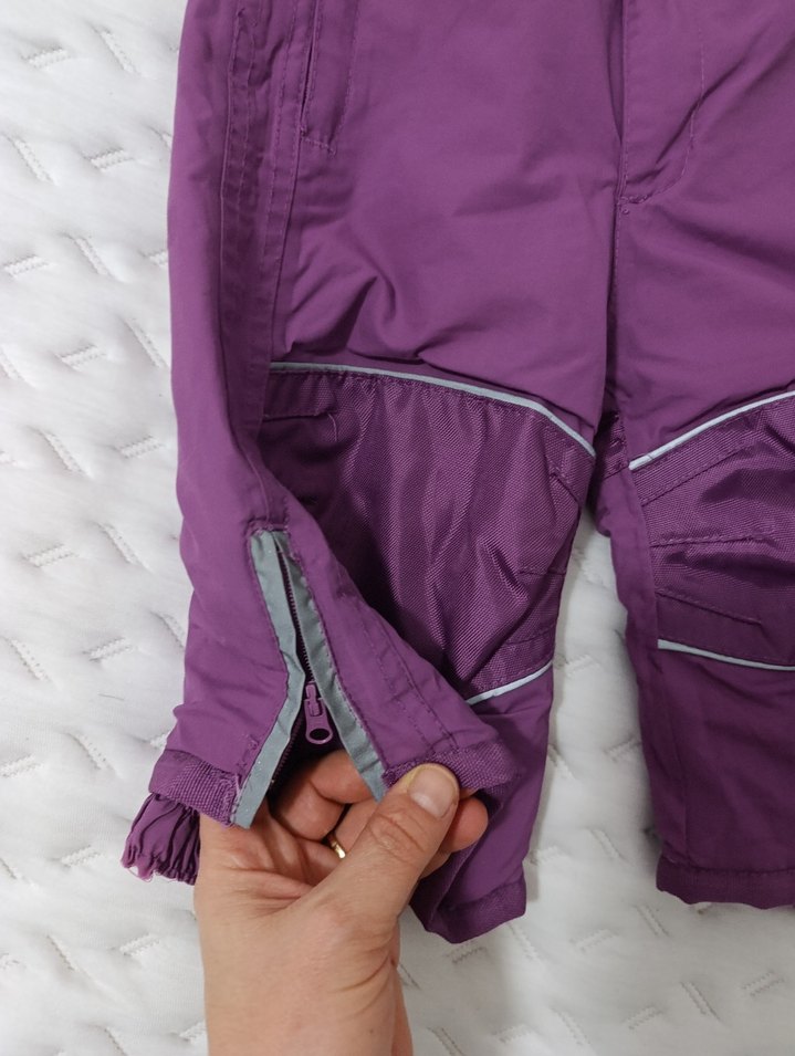 Kız Çocuk Mor Askılı Tulum - Görsel 3