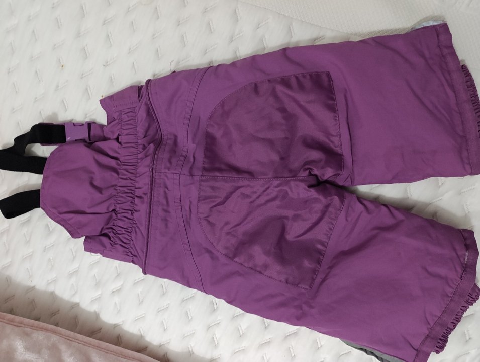 Kız Çocuk Mor Askılı Tulum - Görsel 5