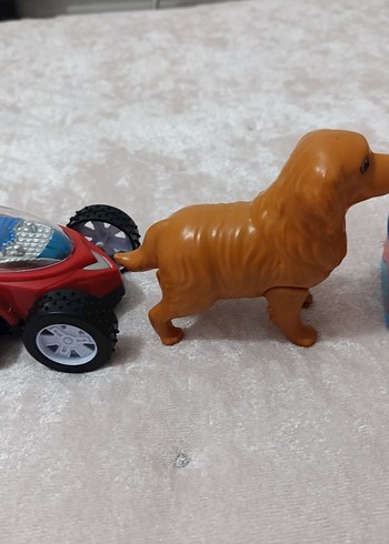 Kahverengi Köpek Figürü ve Oyuncak Seti - Görsel 2