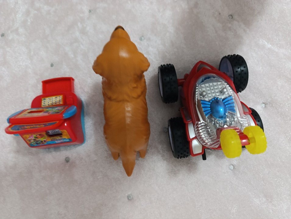 Kahverengi Köpek Figürü ve Oyuncak Seti - Görsel 3