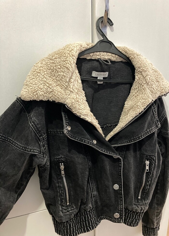 Topshop Ceket Kürklü Kot Ceket - Görsel 2