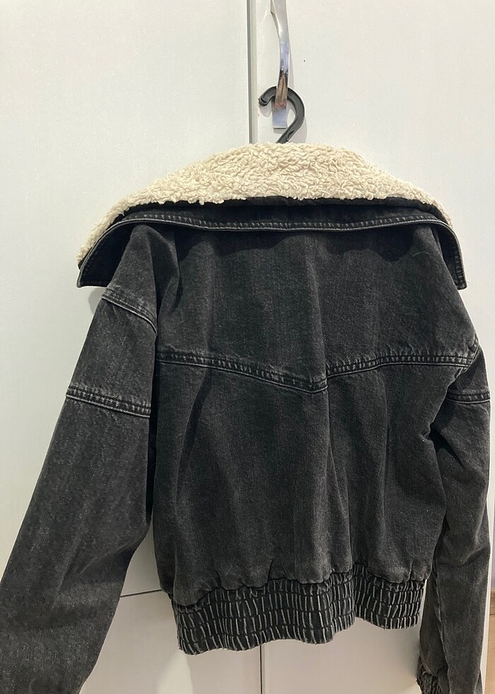 Topshop Ceket Kürklü Kot Ceket - Görsel 4