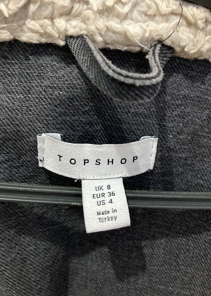 Topshop Ceket Kürklü Kot Ceket - Görsel 3