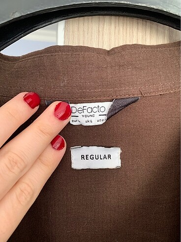 Vintage Kahverengi Oversize Gomlek - Görsel 4