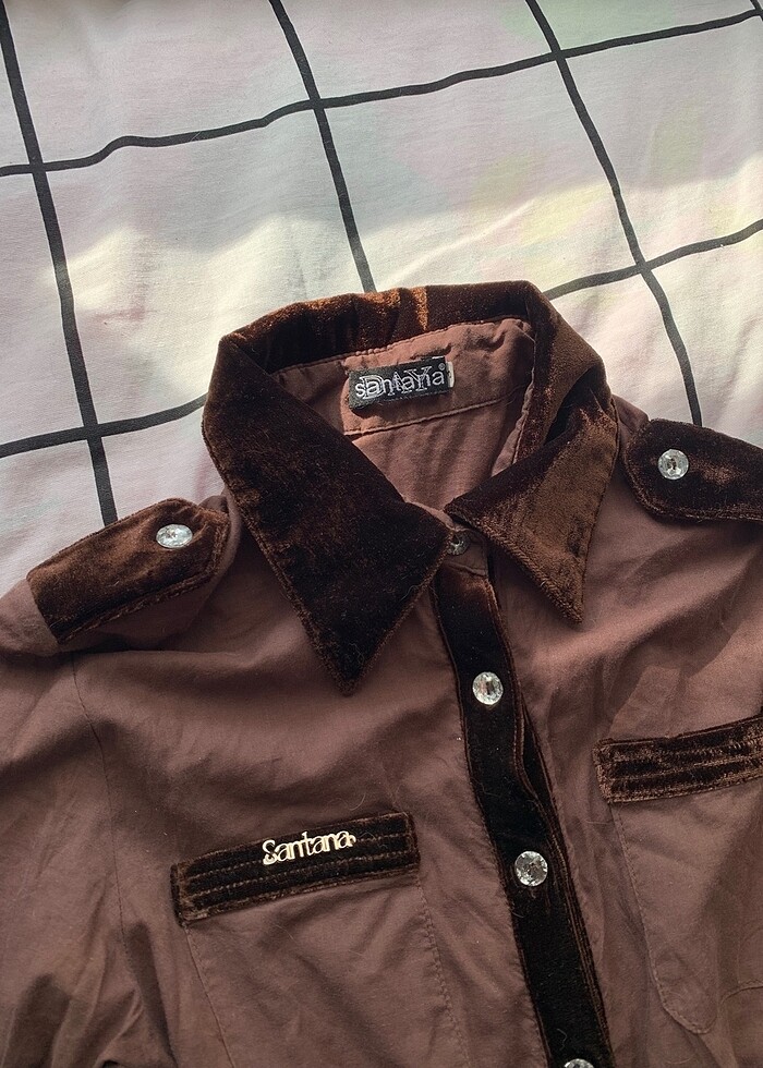 Vintage y2k gotic Gomlek - Görsel 2