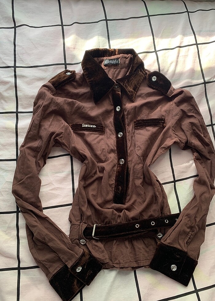 Vintage y2k gotic Gomlek - Görsel 3