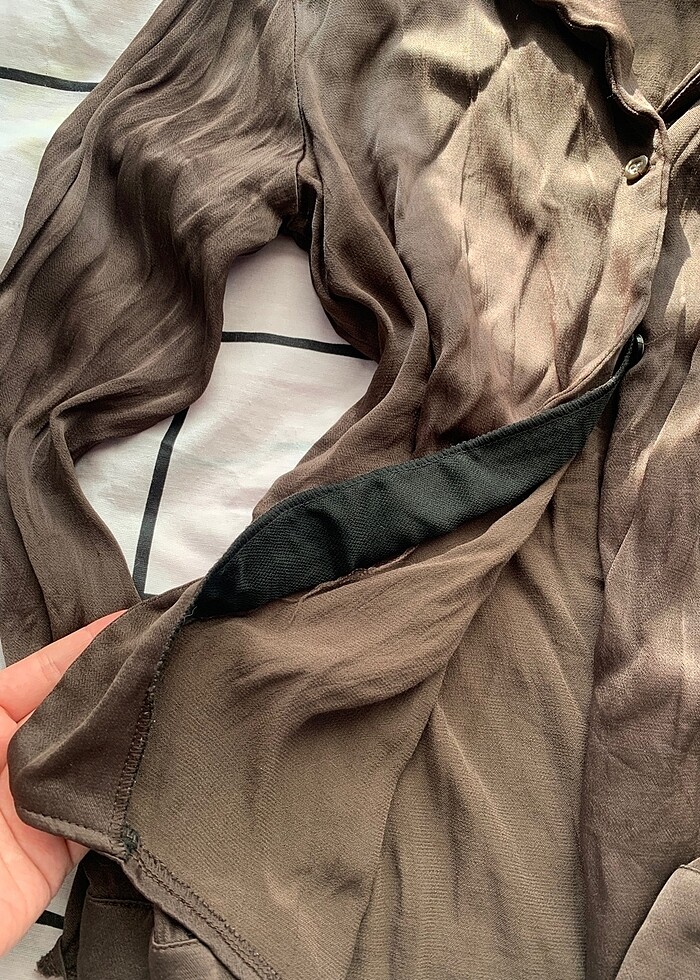 y2k Vintage Dar Kalıp Gömlek - Görsel 5