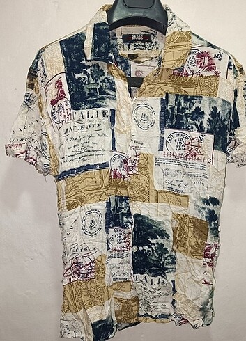 Erkek etlik desen vintage gömlek 