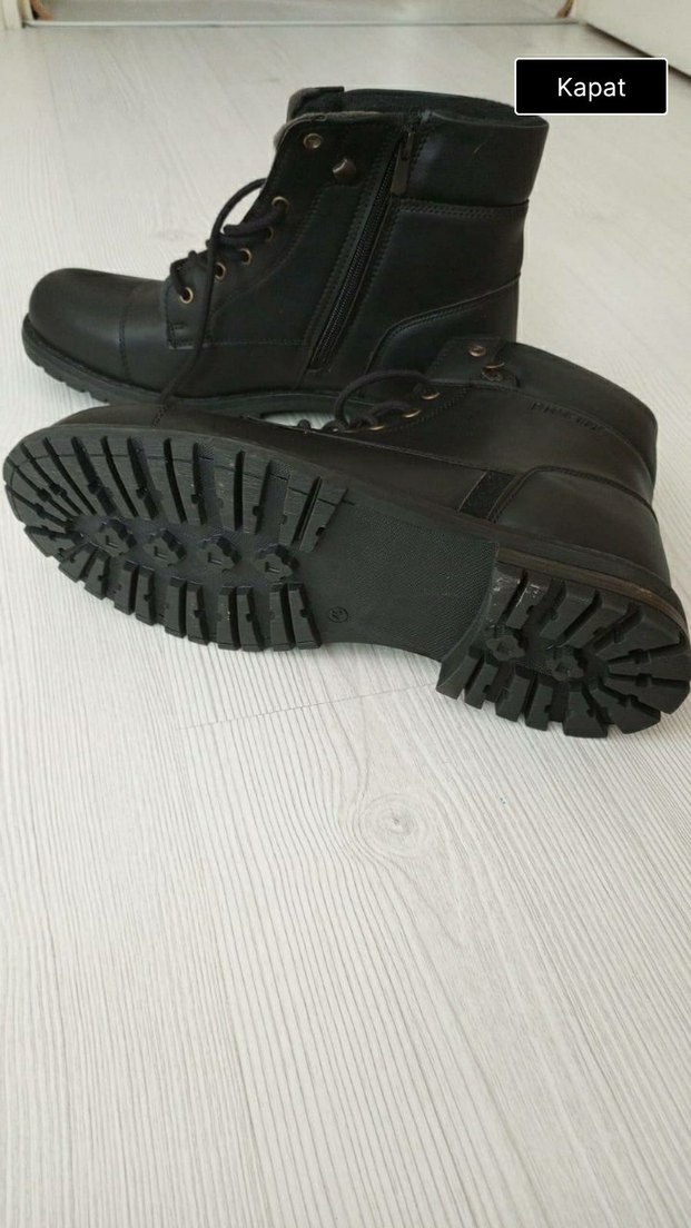 Siyah Bağcıklı Erkek Biker Bot - Görsel 4