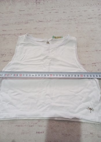 Beyaz Pamuklu krop - Görsel 2