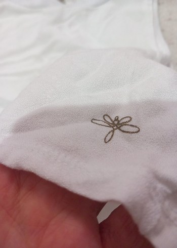 Beyaz Pamuklu krop - Görsel 6