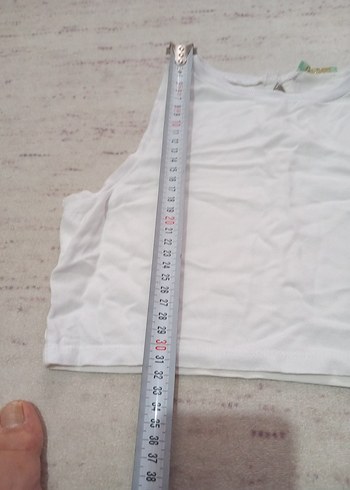 Beyaz Pamuklu krop - Görsel 3