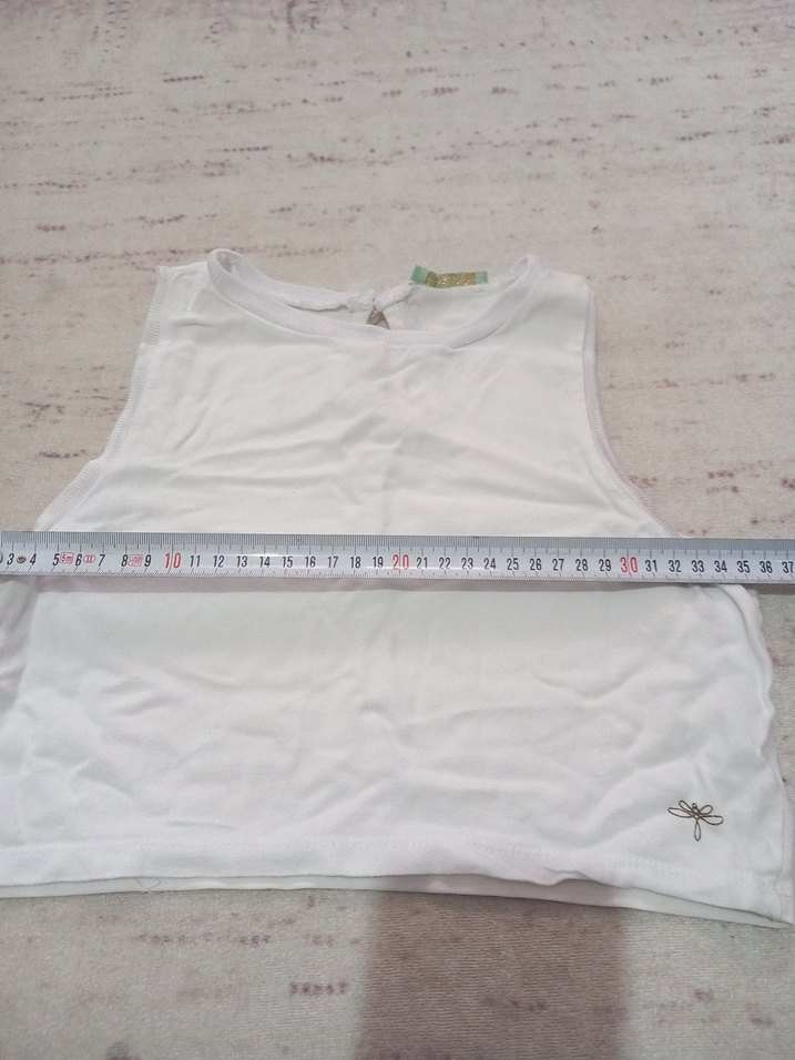 Beyaz Pamuklu krop - Görsel 2