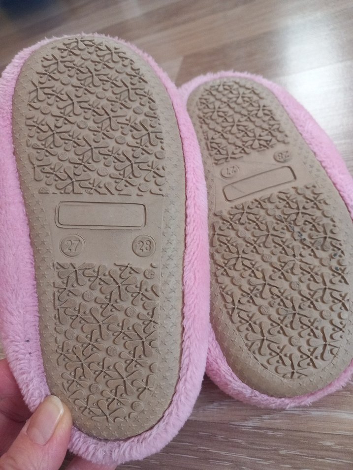 Kız Çocuk Pembe Nakışlı Sıcacık Ev Terliği - Görsel 5